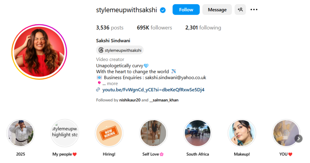 lifestyle influencer in india