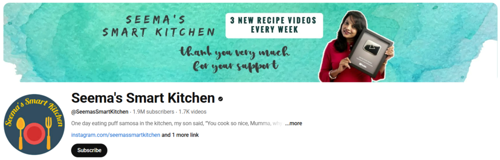 Cooking YouTube Channels in india